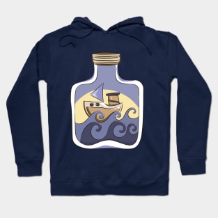 Cute kids nautical digital illustration Hoodie